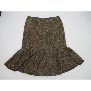 Ideology Womens Skirt 6P Multi Color Lined Petites Classic Zipper Preppy